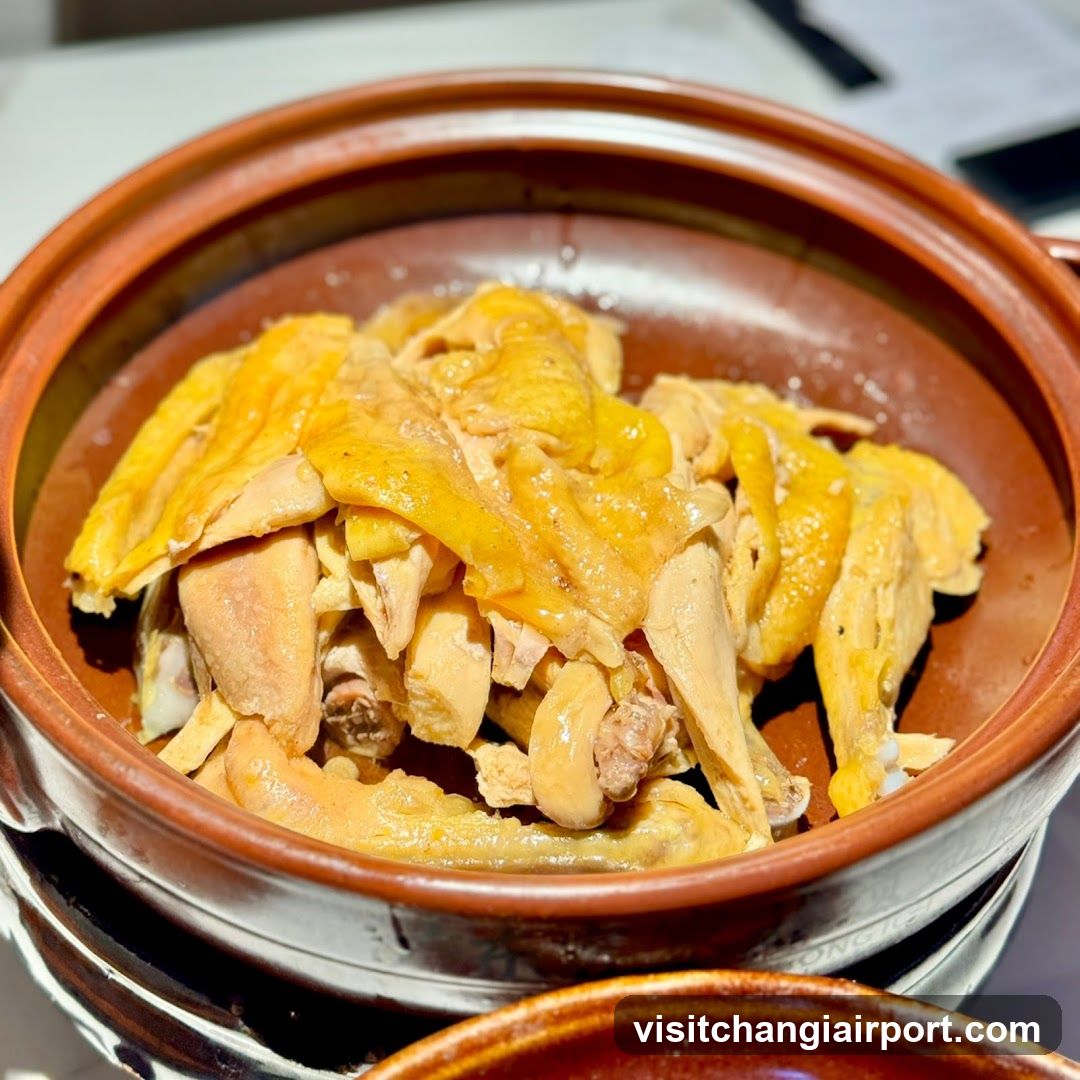 Sliced Chicken in Clay Pot
