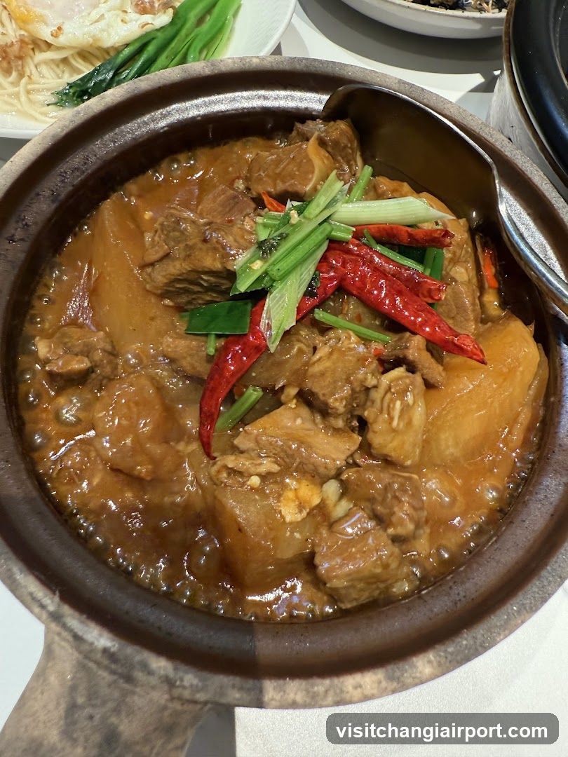 Savory Clay Pot Stew with Chili and Scallions