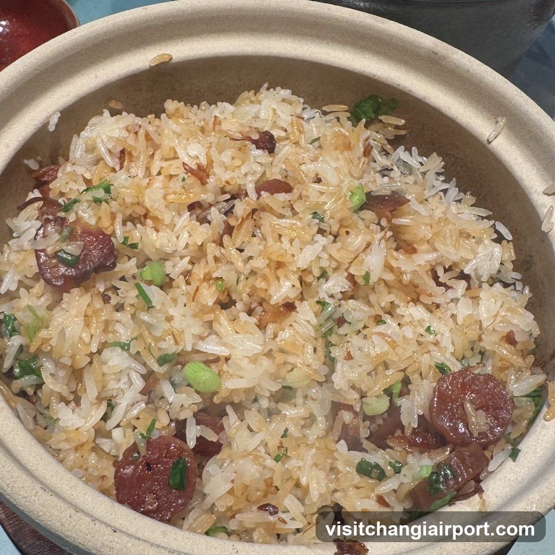 Sausage Fried Rice in Clay Pot
