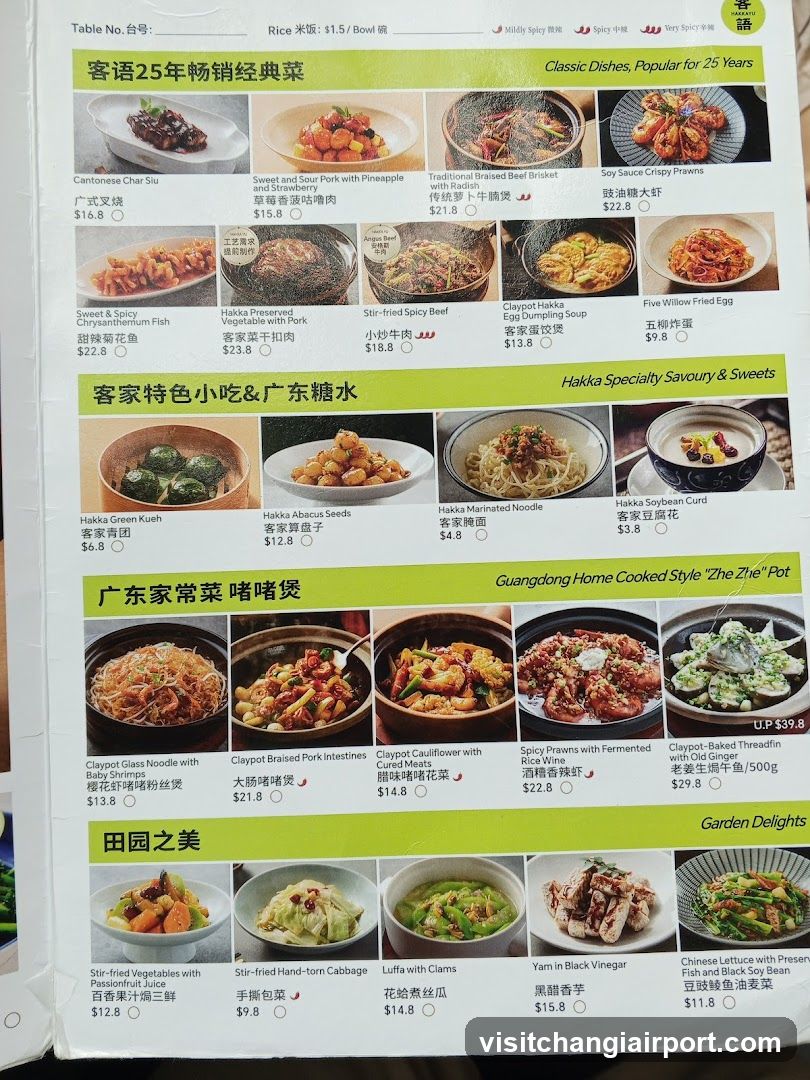 Cantonese & Hakka Cuisine Menu