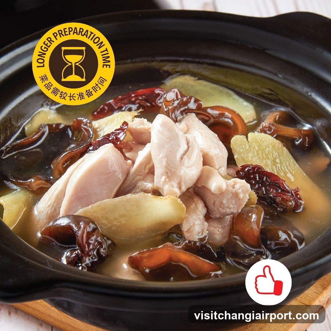 Soy Sauce Chicken Soup with Wood Ear Mushrooms and Ginger