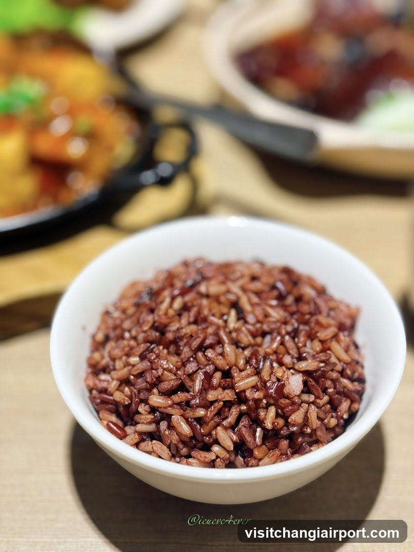 Bowl of Brown Rice with Side Dishes
