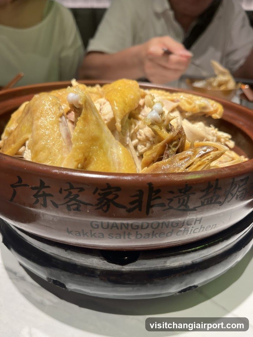 Salt Baked Chicken in Clay Pot
