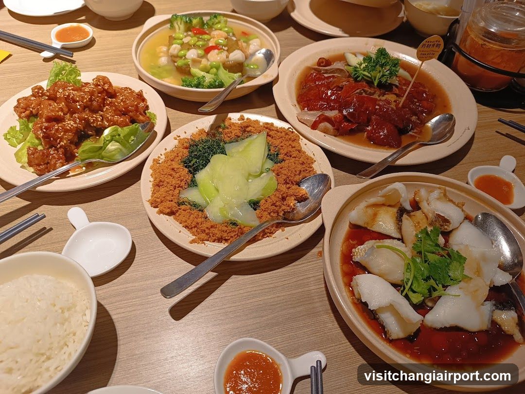 Chinese Restaurant Table Spread