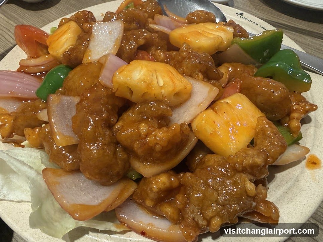 Sugary Chicken with Pineapple and Onions