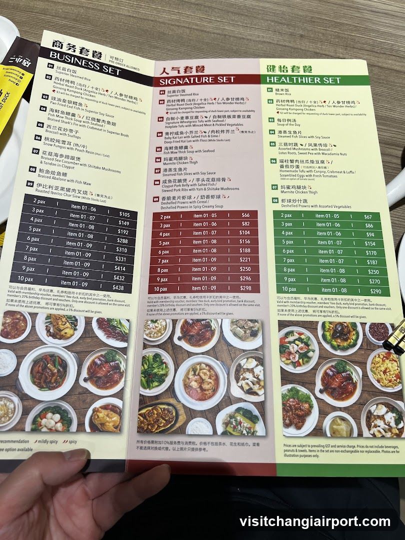 Restaurant Menu Display
