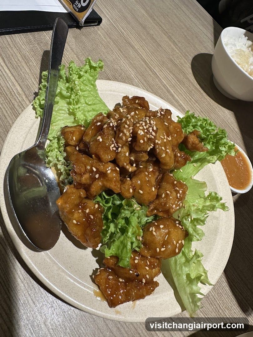 Sesame Chicken with Lettuce