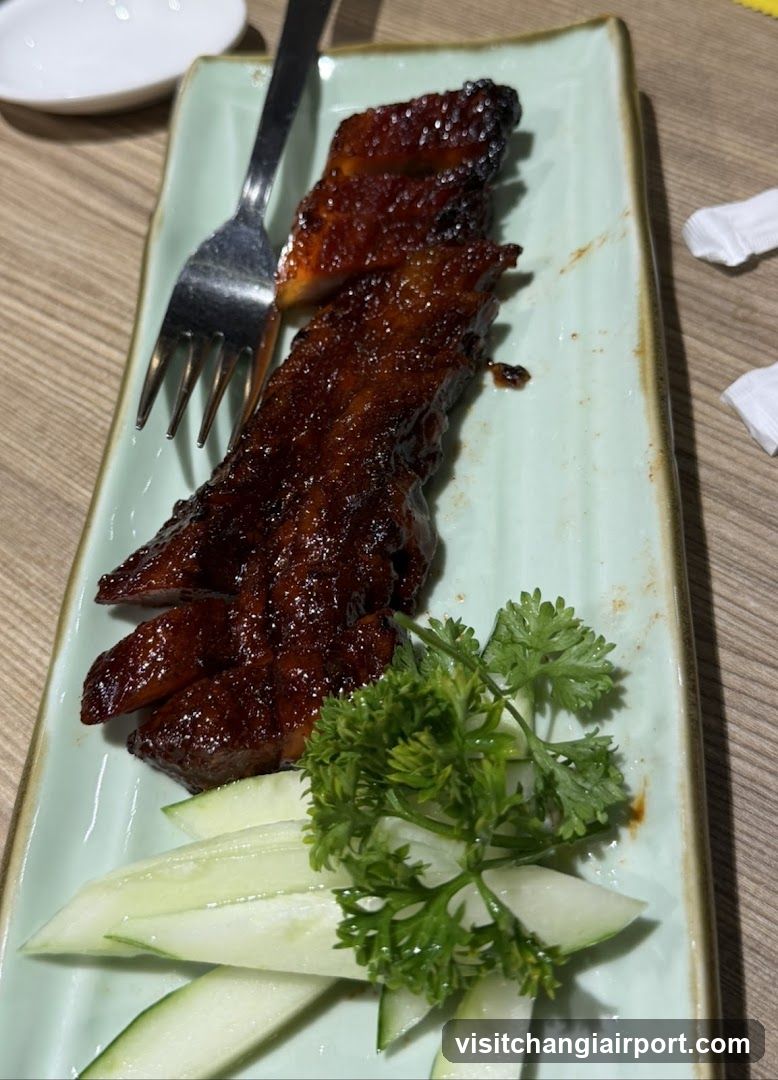 Glazed Meat with Garnish