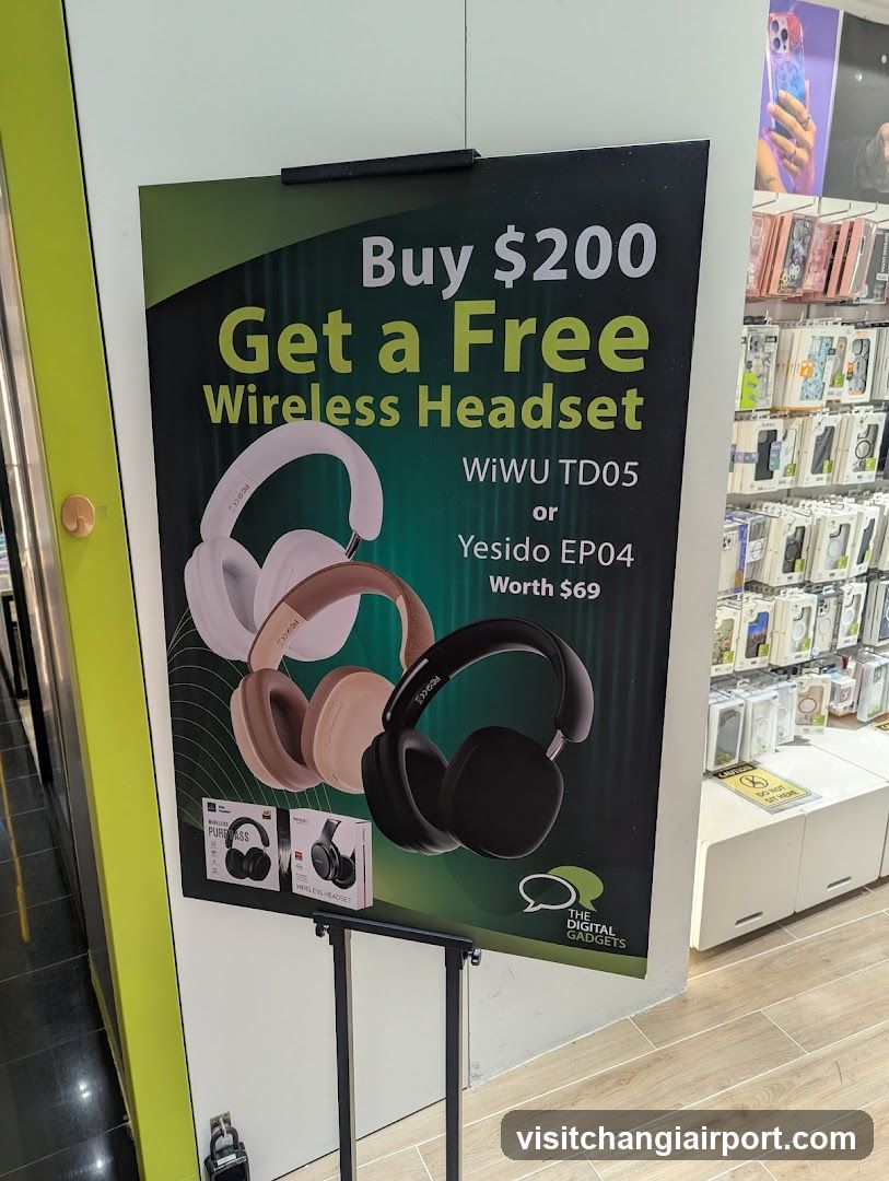 Wireless Headset Promotion Sign