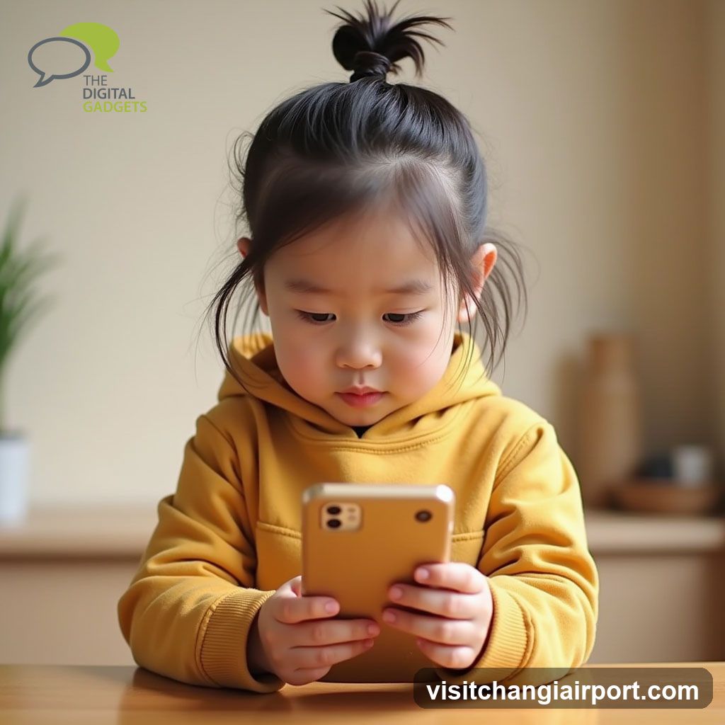 Child Using Smartphone