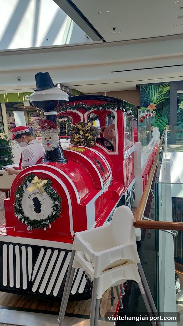 Christmas Train Display in Mall