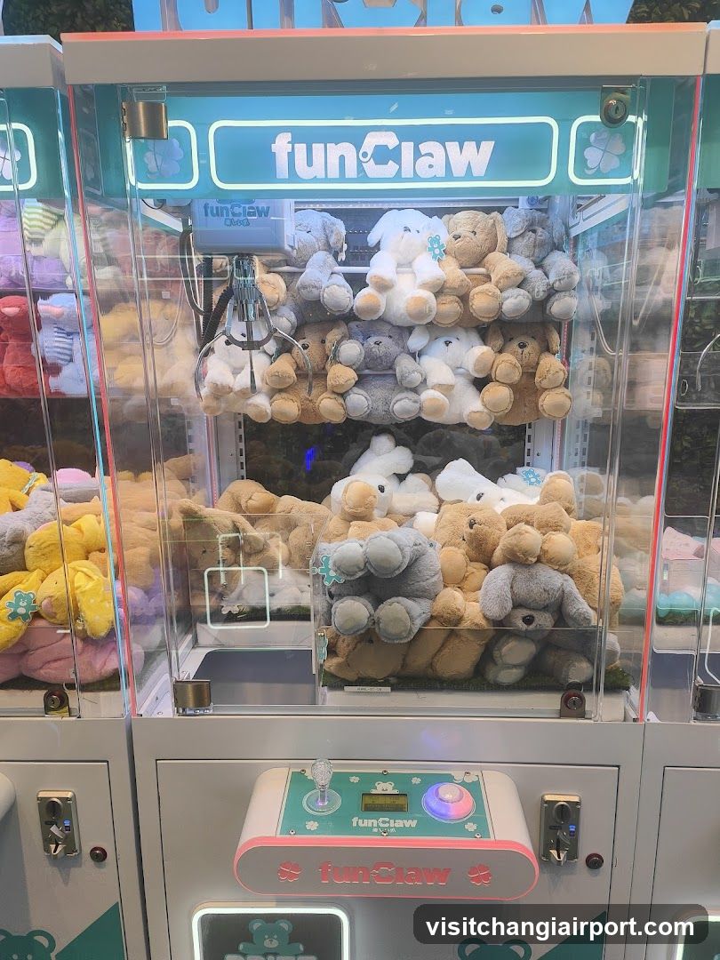 Claw Machine with Stuffed Animals
