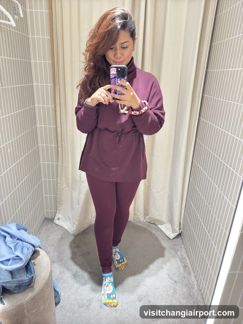 Mirror selfie in dressing room