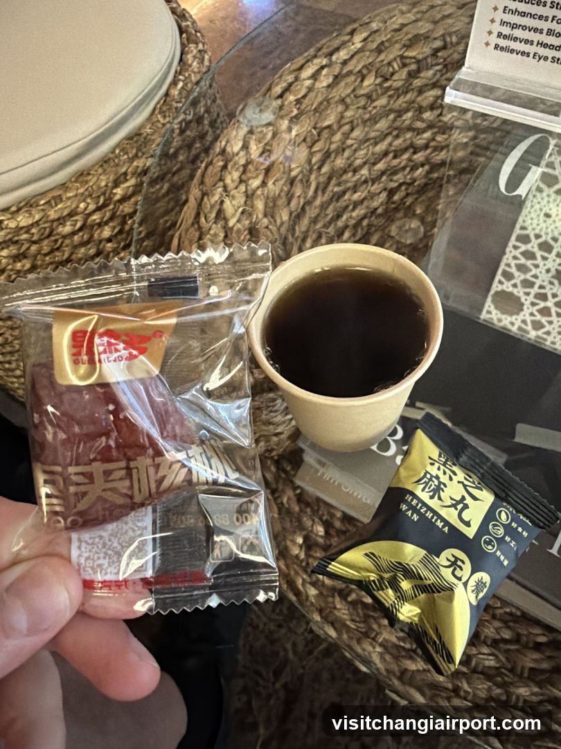 Snacks and Coffee on a Table