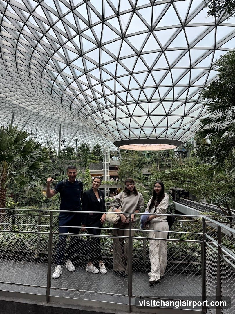 Group at indoor garden