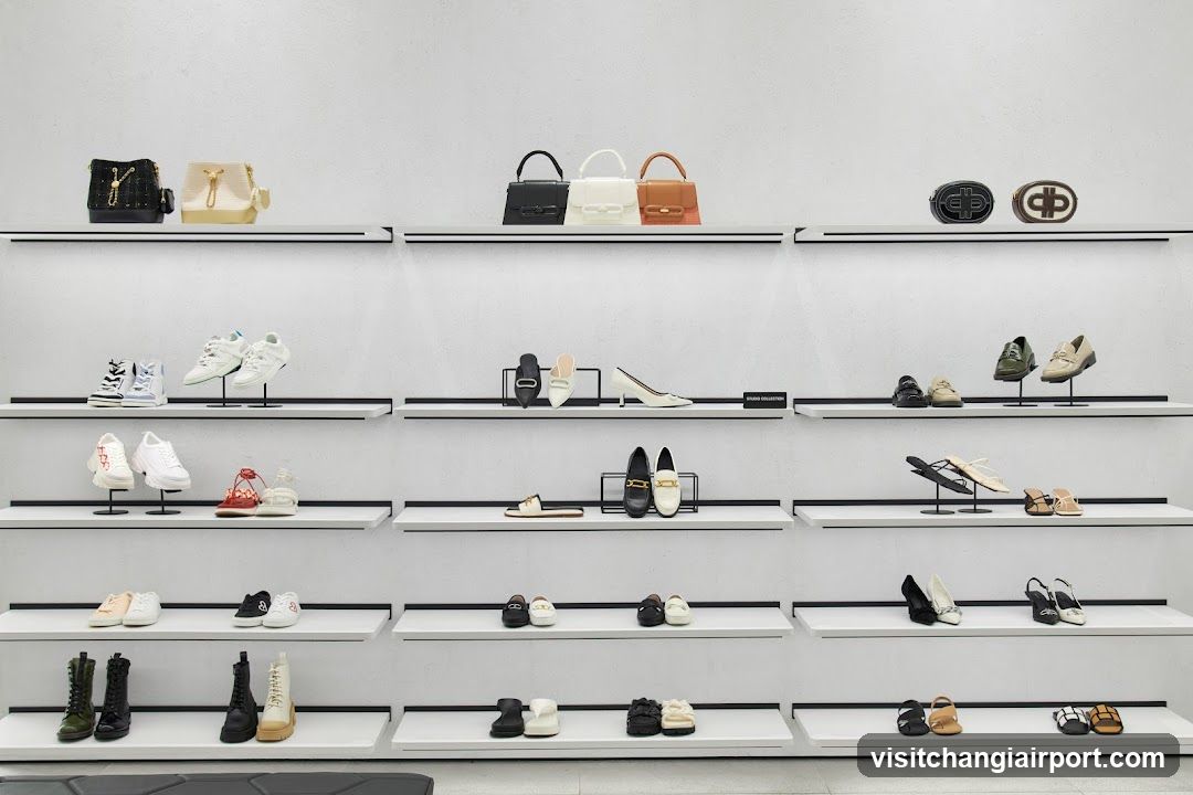 Shoe and Handbag Display Wall