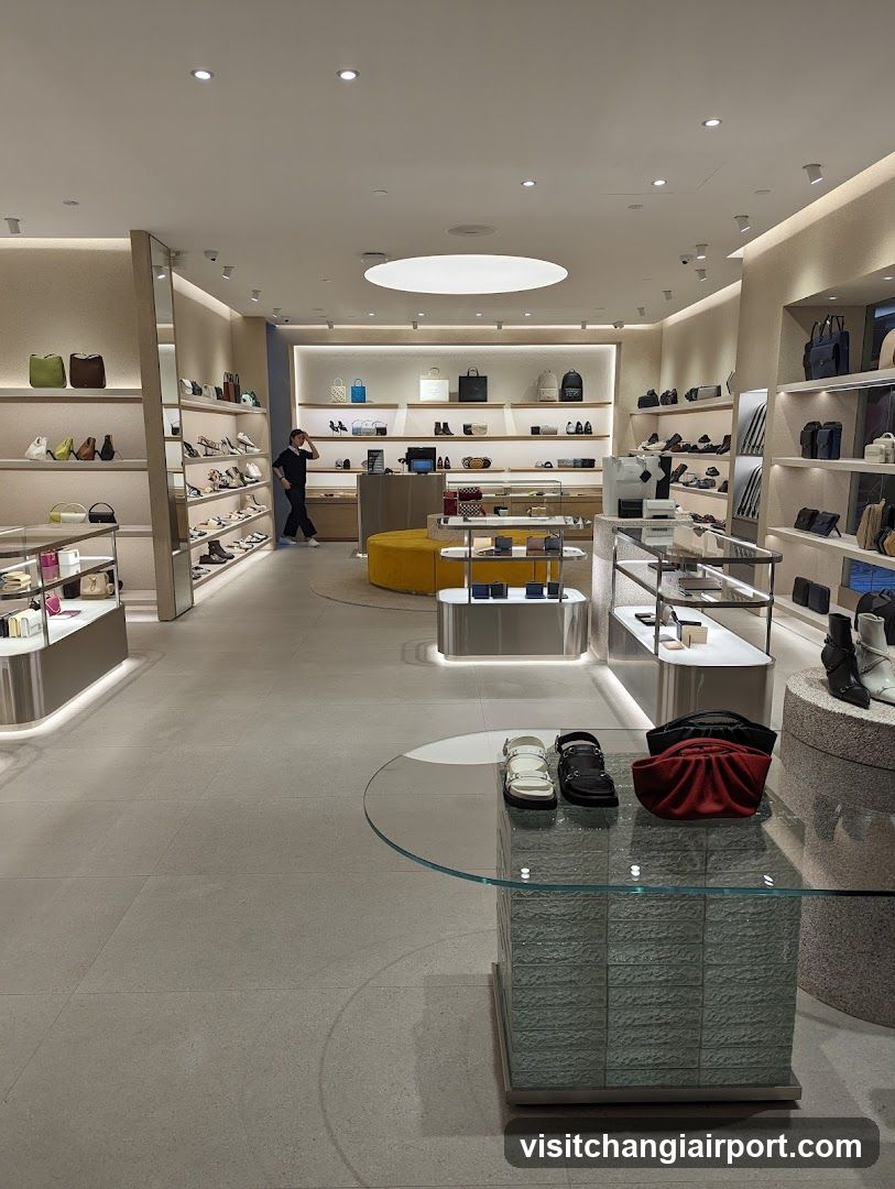 Luxury Footwear and Handbag Store Interior