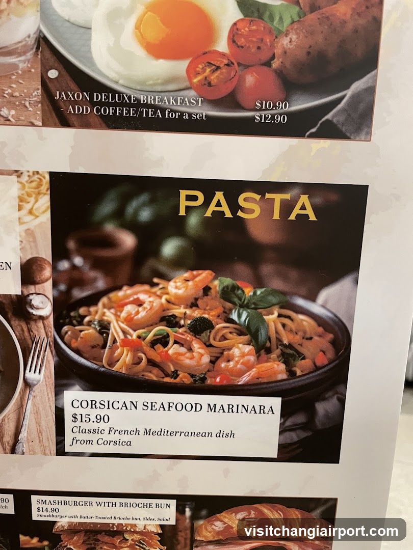 Pasta Menu Page