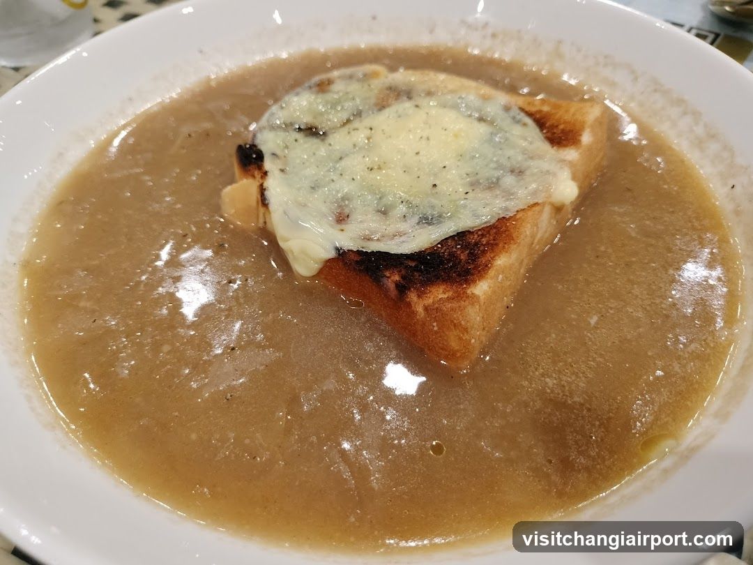 French Onion Soup with Grilled Cheese Crouton