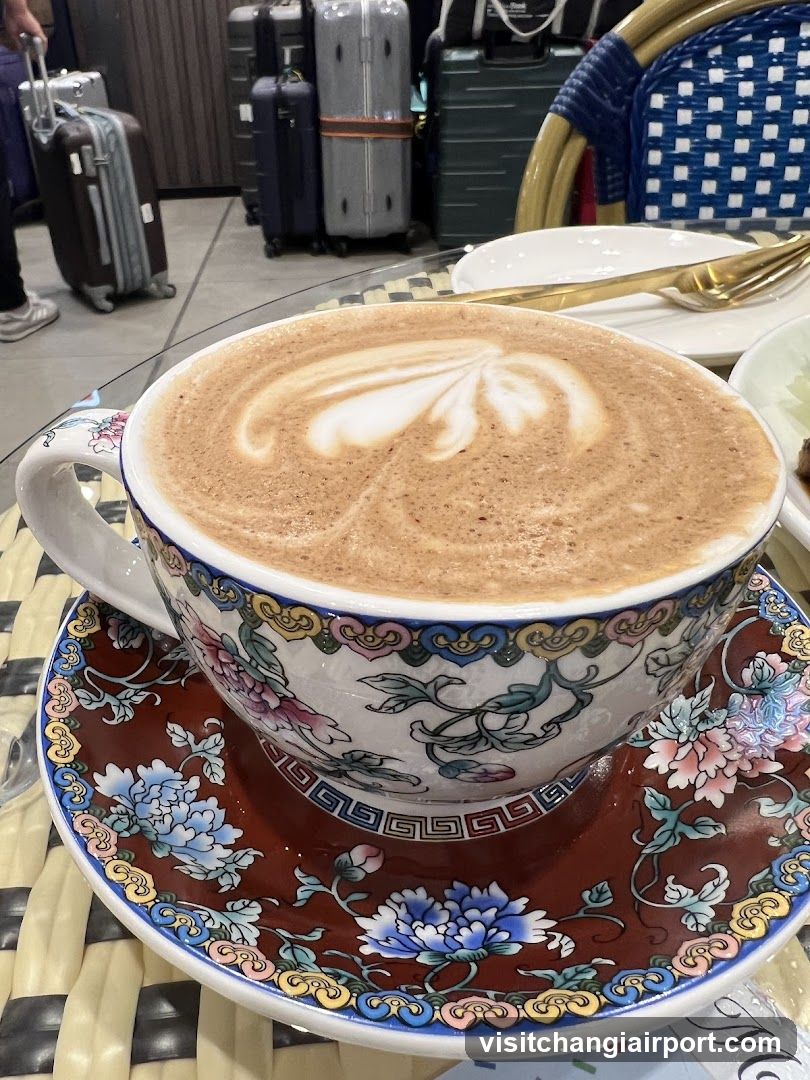 Latte Art Coffee in Decorative Cup