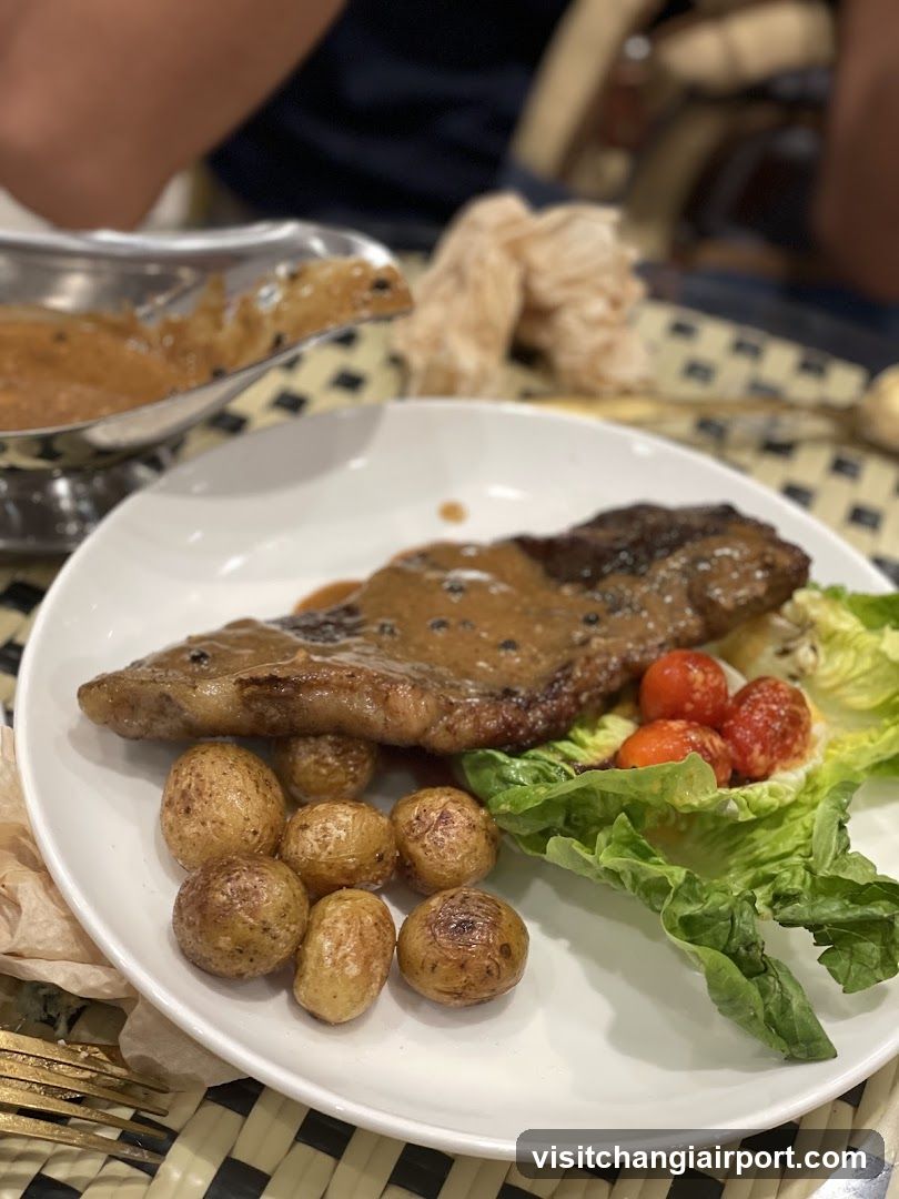 Steak with Potatoes and Tomatoes