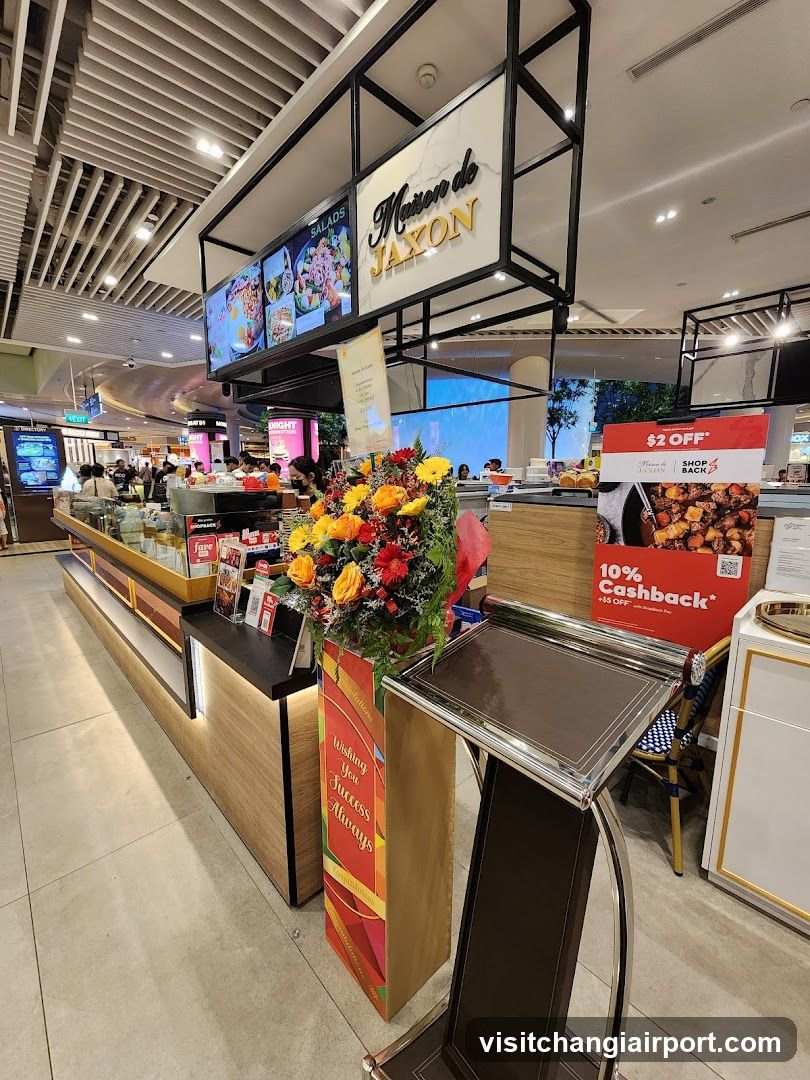 Food Court Interior with Decorations