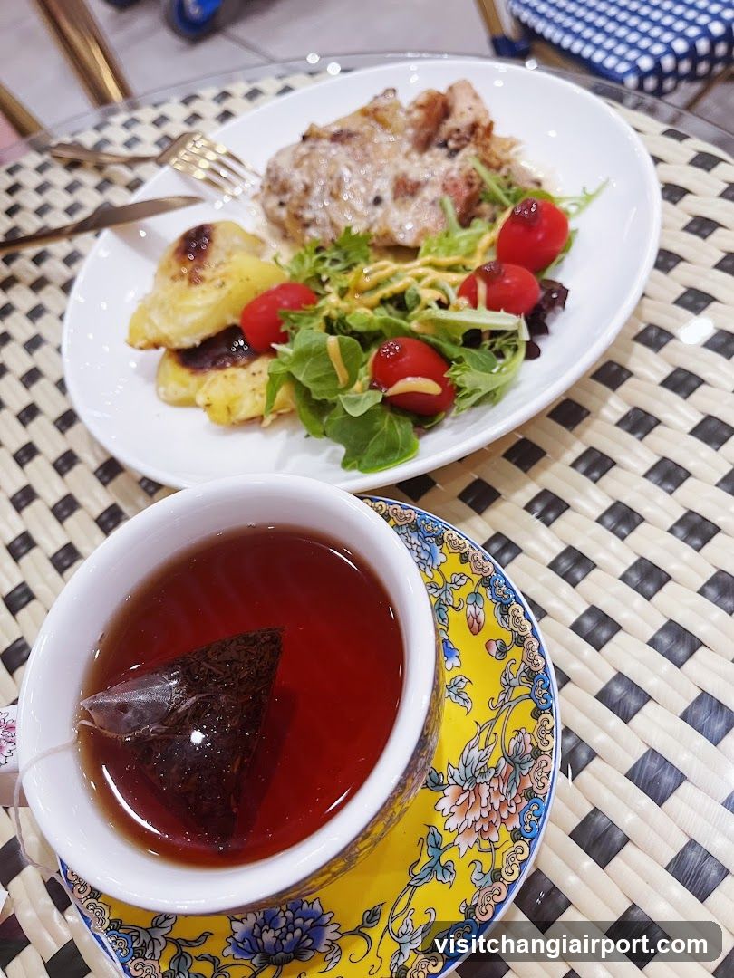 Tea and Salad Meal