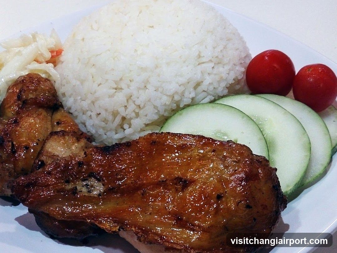 Grilled Chicken with Rice and Vegetables