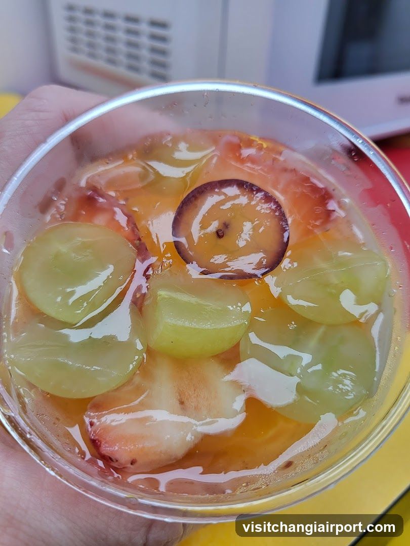 Fruit Dessert in Glass Cup