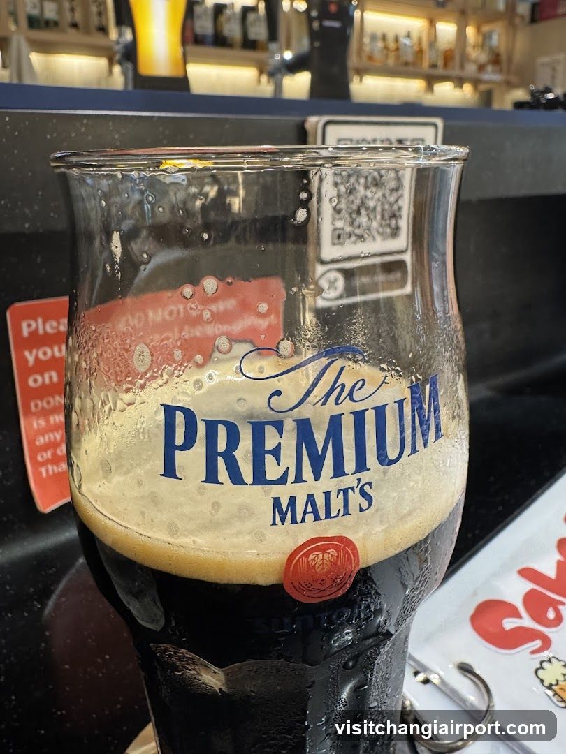 Beer Glass at Bar Counter