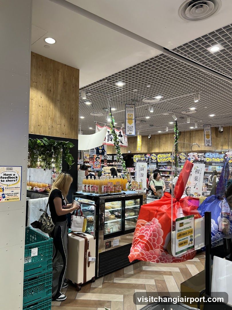 Interior of a Japanese convenience store or supermarket