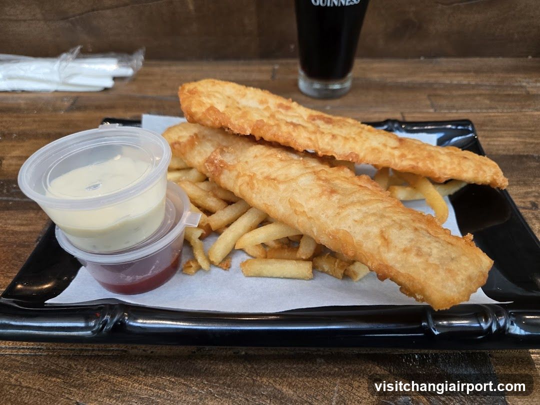 Fish and Chips with Sauces