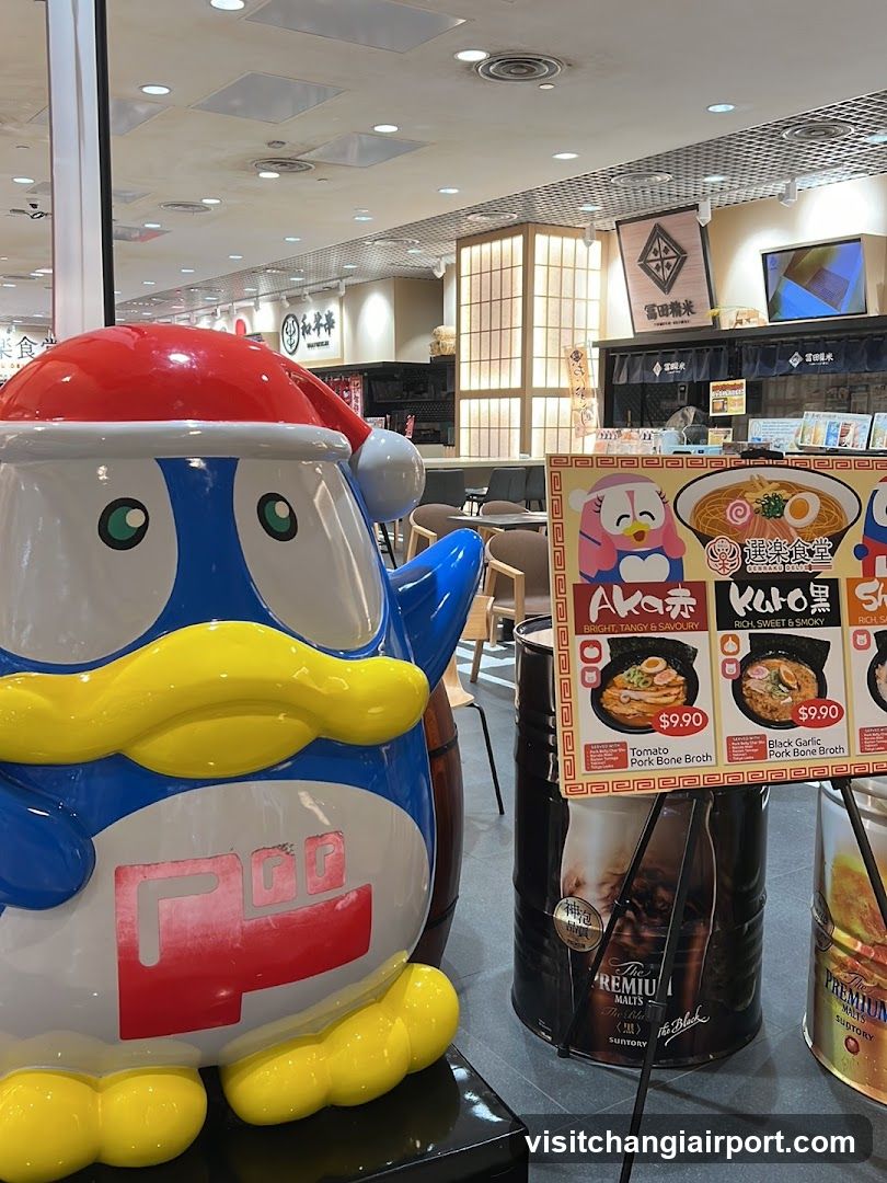 Food Court Interior with Merchandise Display