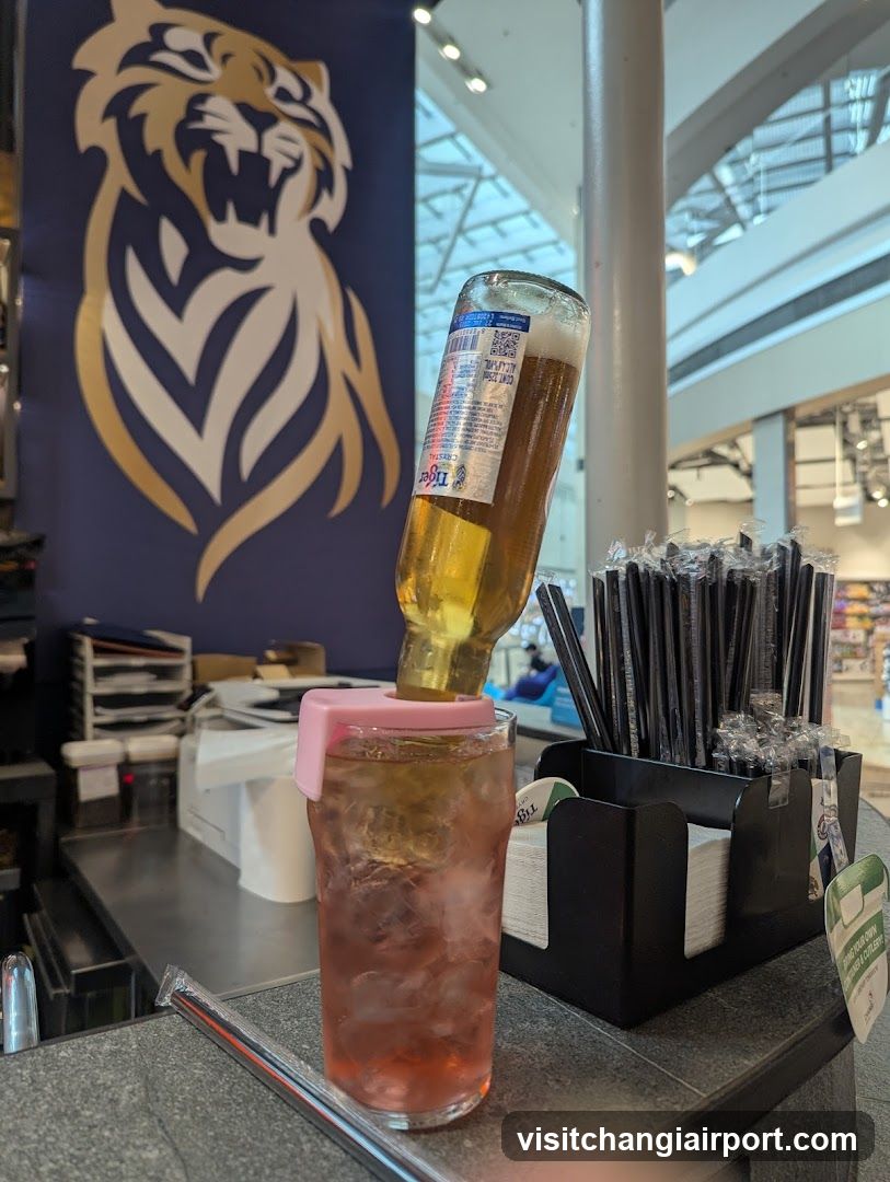 Beverage Setup with Tiger Logo