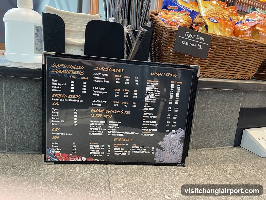 Tiger Den Menu Board