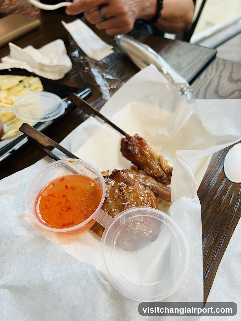 Grilled Chicken Wings with Sauce
