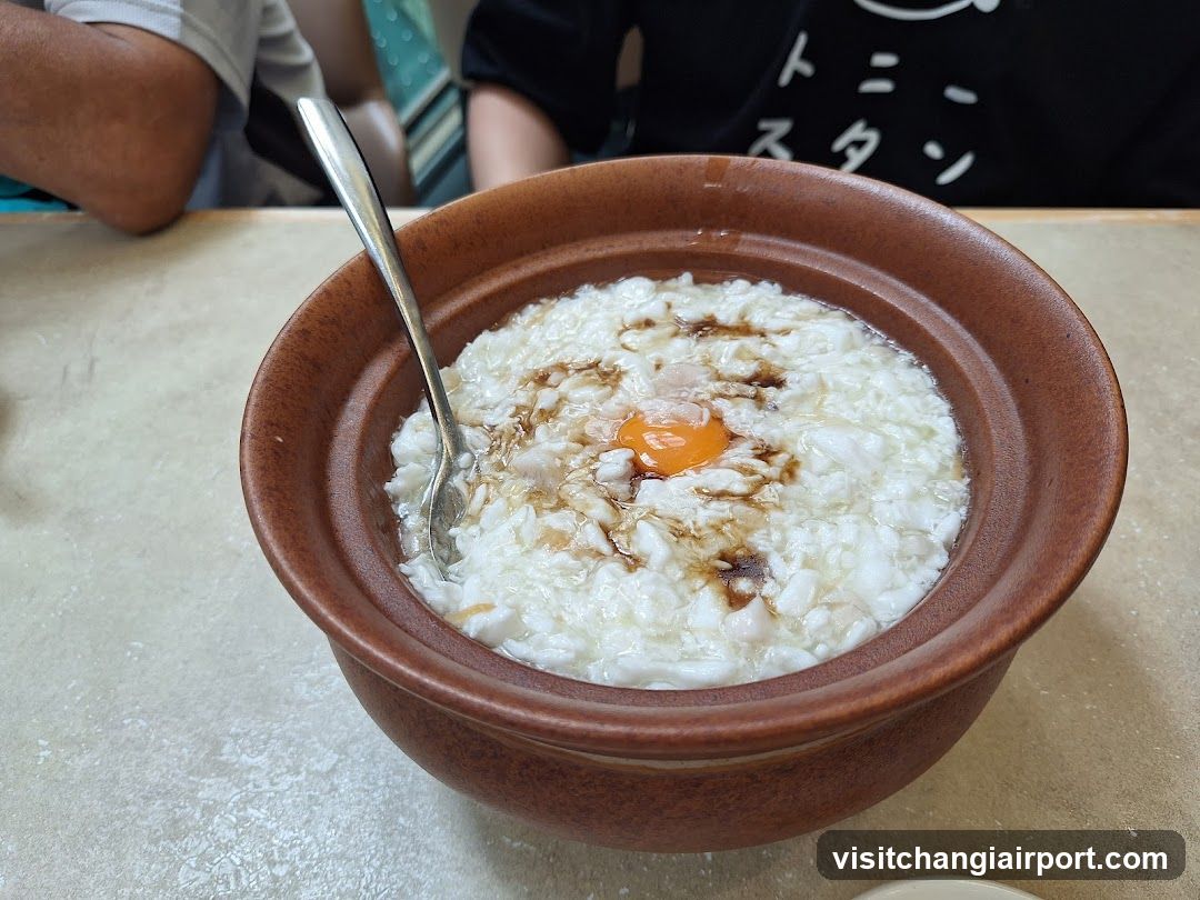 Congee with Egg and Soy Sauce