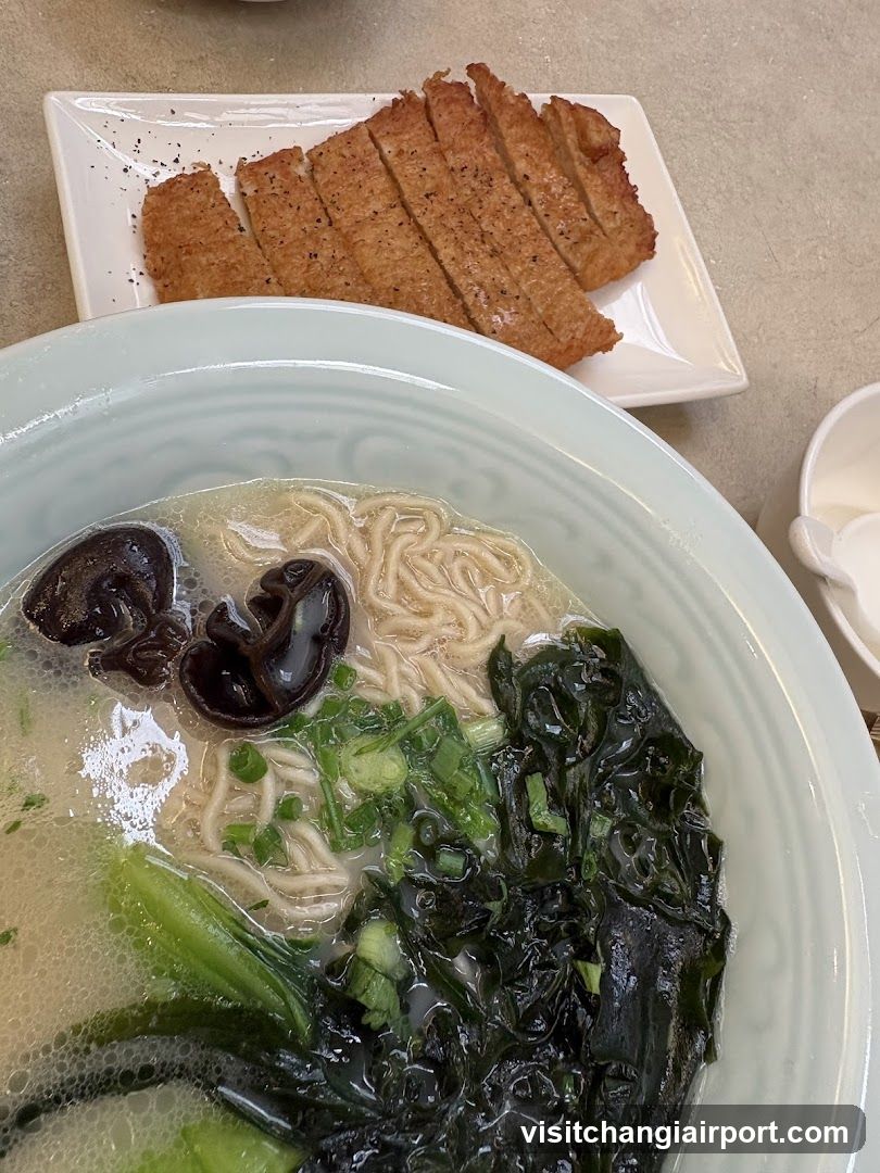 Noodle Bowl with Fried Meat