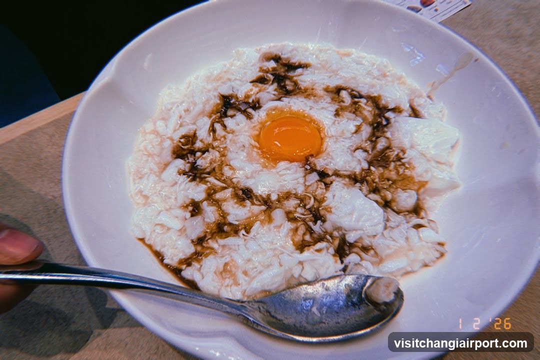 Bowl of Rice with Egg and Sauce