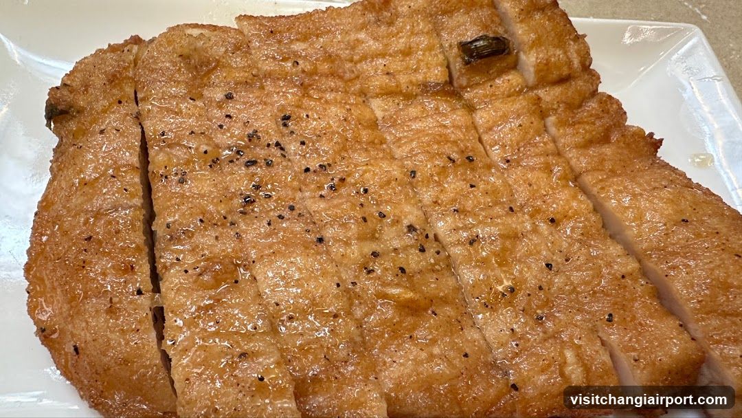 Sliced Fried Meat with Seasoning