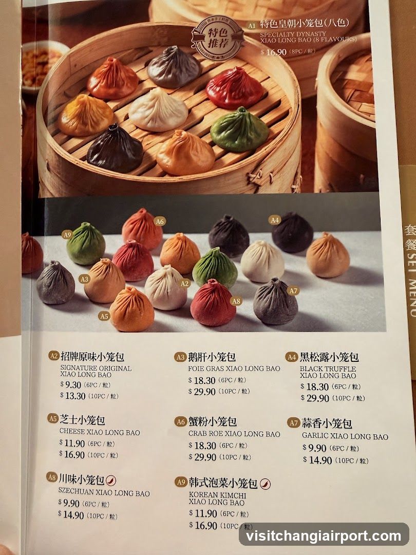 Xiao Long Bao Menu