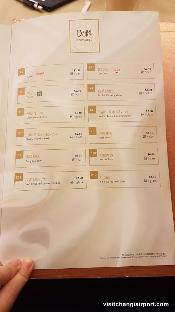 Beverages Menu