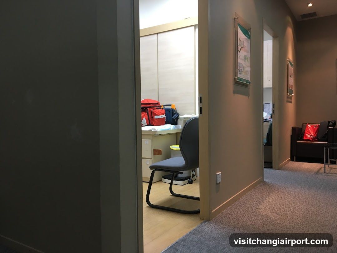Interior Office View Through Doorway