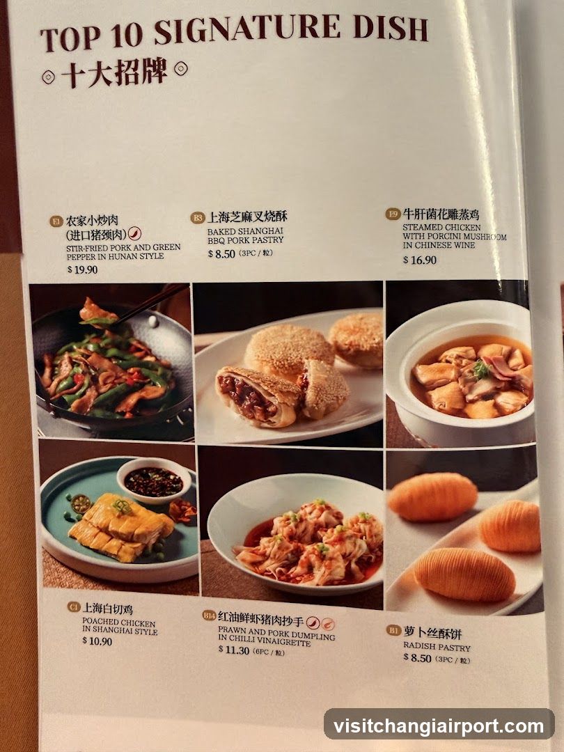 Top 10 Signature Dish Menu