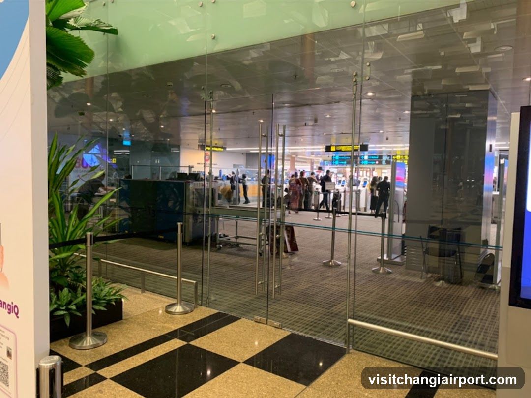 Airport Terminal Interior View