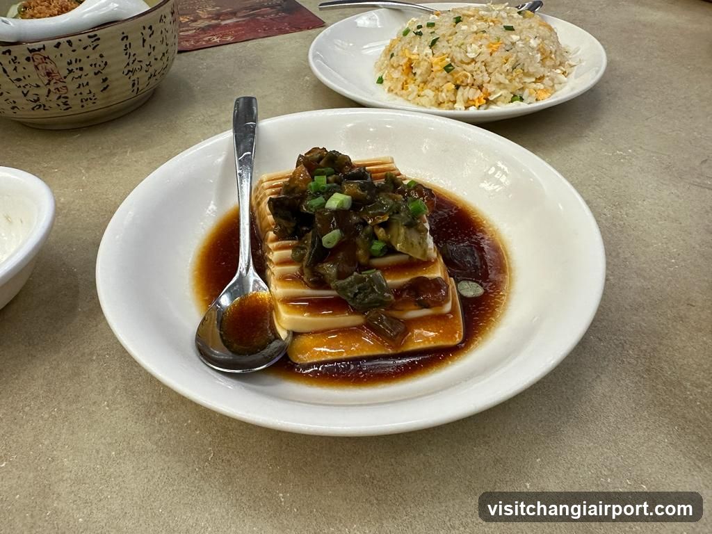 Dish with Tofu and Sauce