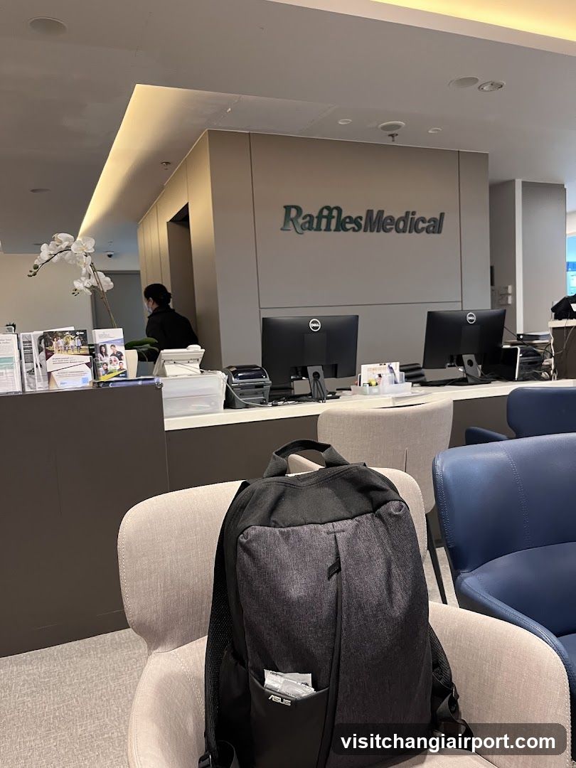 Raffles Medical Reception Area