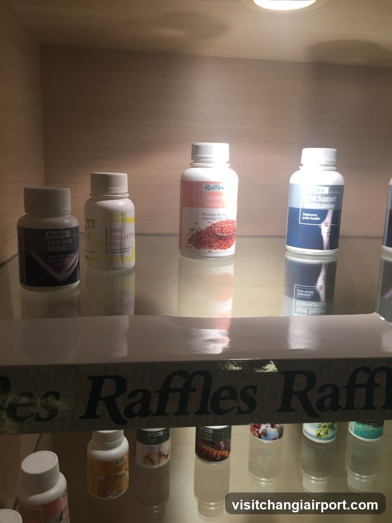 Raffles Supplements Display