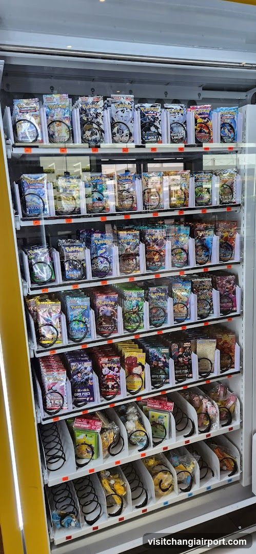 Vending Machine with Trading Card Packs