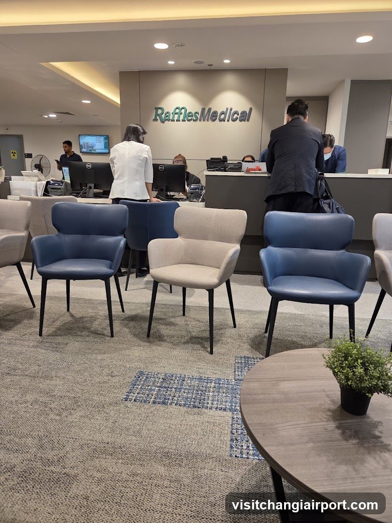 Raffles Medical Reception Area